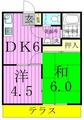 クレストパレス壱番館 103号室 間取り