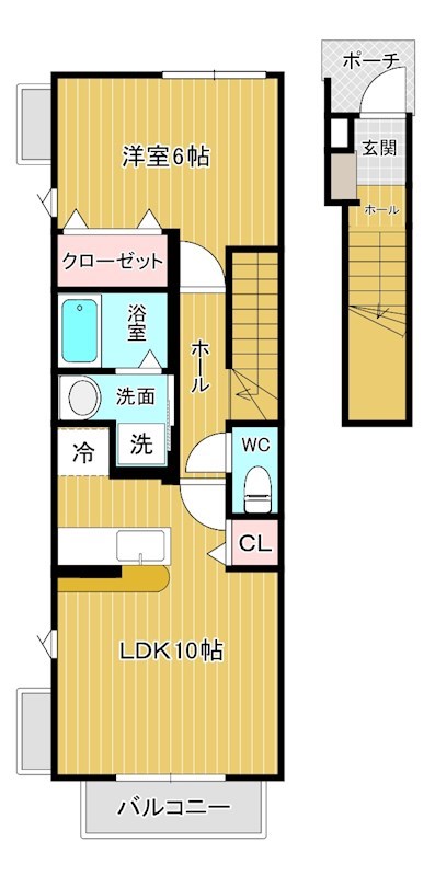 メゾンドグリーンⅤ 203号室 間取り