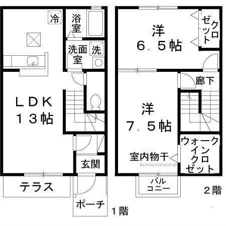 レストヴィラージュ　Ａ棟 間取り