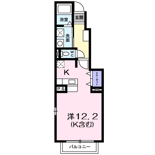 グラン　ソレイユ 103号室 間取り