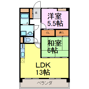 ラビアンローズ 間取り図