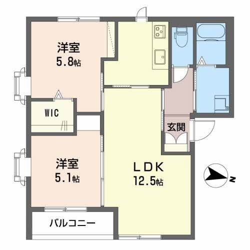ハイツ渋川 間取り