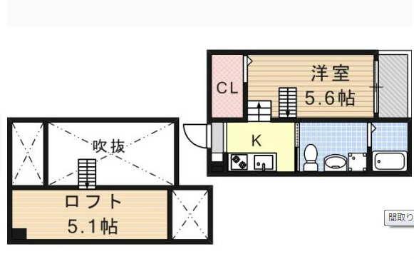 愛知県名古屋市中村区烏森町６丁目 間取り