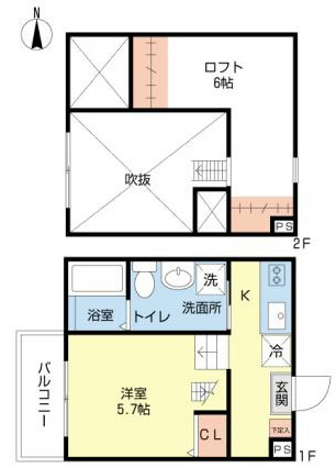 愛知県名古屋市中村区高道町６丁目 間取り