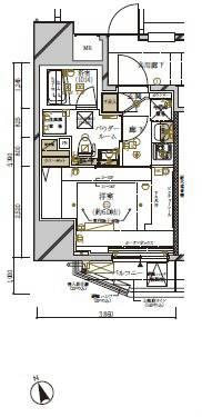 メインステージ新橋 間取り