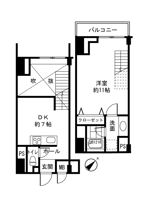 ベイサイドハウス 505号室 間取り