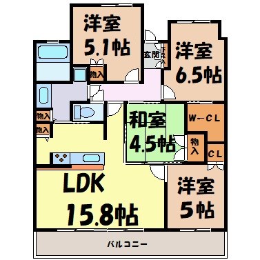パークアクシス金山WEST 間取り図
