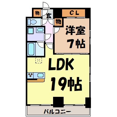 プレディアスタイル白川公園 間取り図