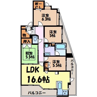 グランカーサ上前津 間取り図