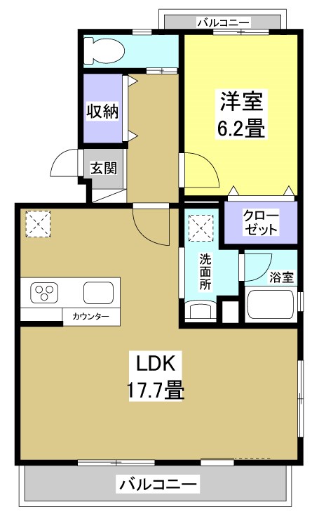 ハイミクス海老塚 間取り図