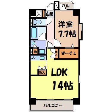 ラドーニ清水 間取り図