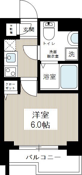 ＨＹ’ｓ ＹＯＫＯＨＡＭＡ ＬＩＧＡＲＥ 0102号室 間取り