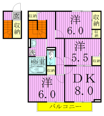 201号室 間取り
