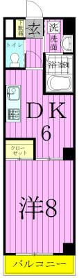 サンイング北松戸 608号室 間取り