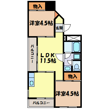 川島第一ビル 間取り図