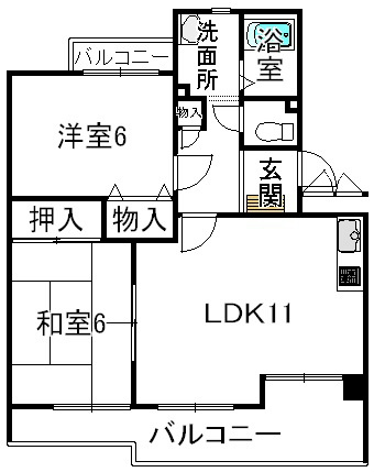 アルカディア中島 間取り