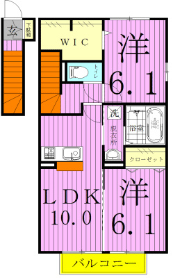 Ｓ・Ｖ・Ｐシビー 203号室 間取り