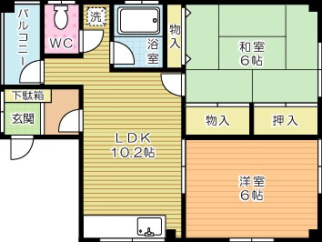 ハピネスやなぎ 間取り