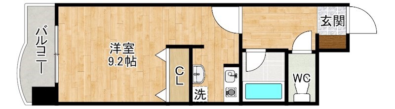 シェリール片野通り 502号室 間取り