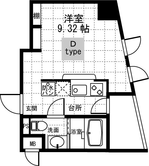 エムグランジュ 305号室 間取り