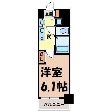 プレサンスＳＡＫＡＥ白川公園Ⅱ 間取り図