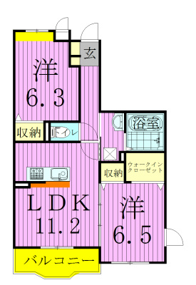 One's SweetHome 301号室 間取り