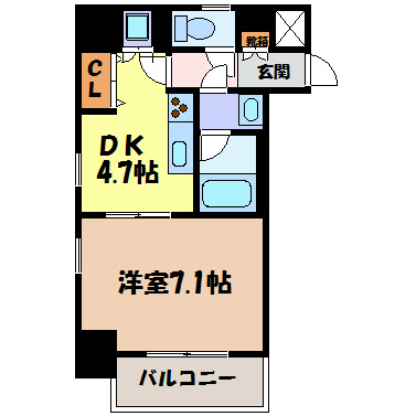 レジディア高岳 間取り図