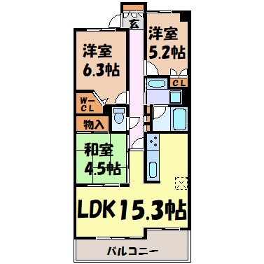 レジディア泉 間取り図