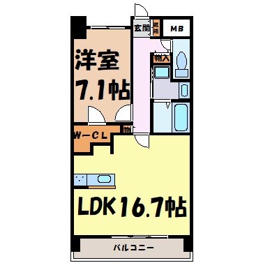 La　Douceur山王 間取り図