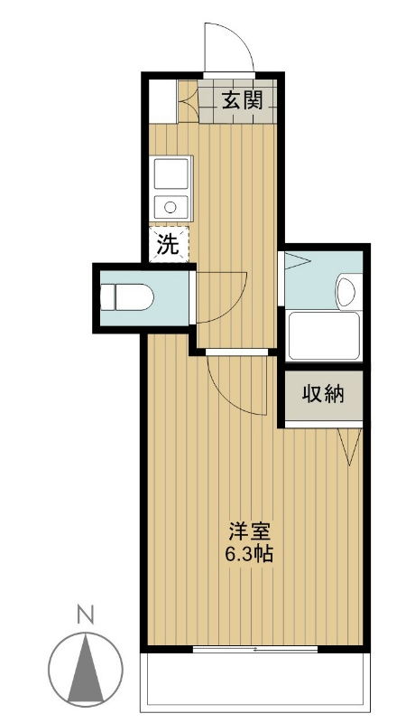 シードリーム 102号室 間取り