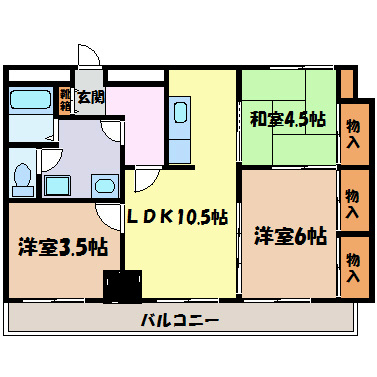 シンエーハイツ千種 間取り図