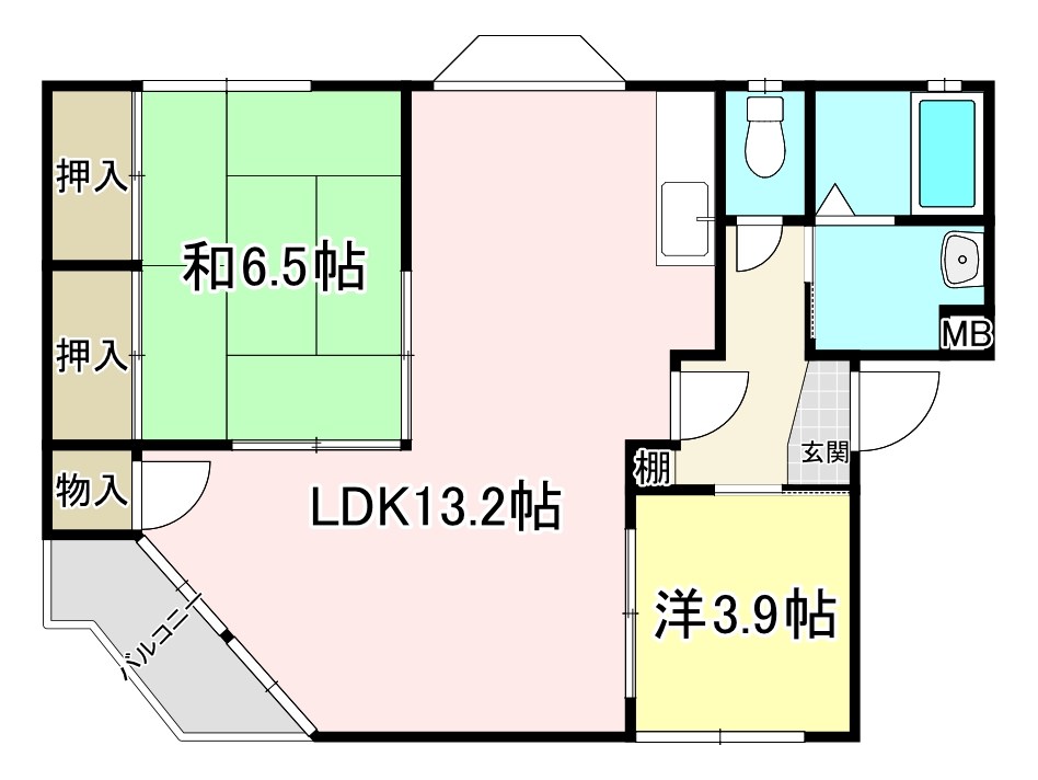 イーストピース守山 間取り