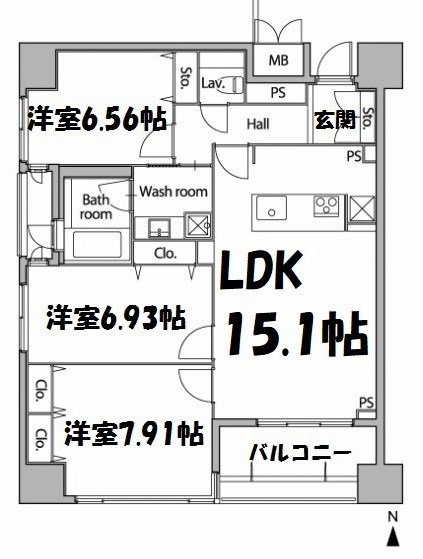 グラン・アベニュー栄 間取り図