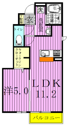 ドエル 101号室 間取り