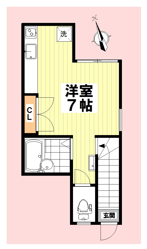 アクシオン中野 2-A号室 間取り