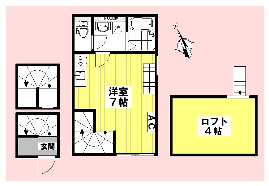 アクシオン中野 3-A号室 間取り