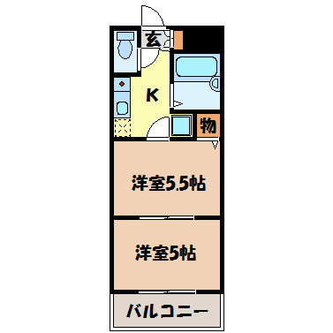 リアライズ栄Ⅱ 間取り図