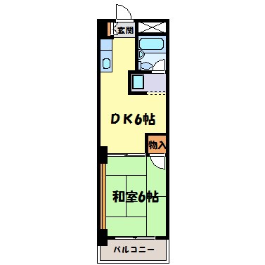 鶴舞公園ハイツ 間取り図