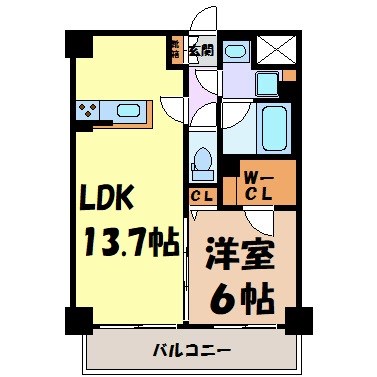 グリシーヌ栄 間取り図