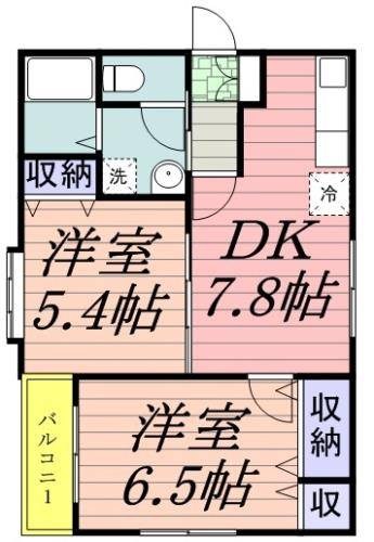 ミルキーウェイ 102号室 間取り