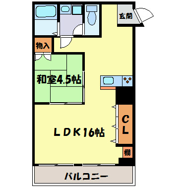 クラウンハイツ城山 間取り図