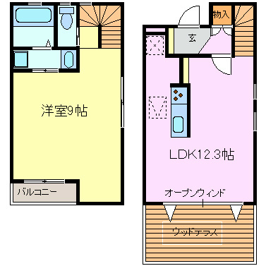 シェッドルーフ 間取り図