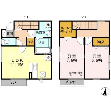 岩田借家 間取り図