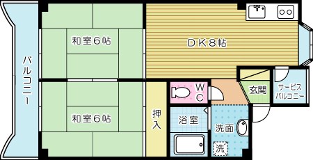 アーバン中野 202号室 間取り