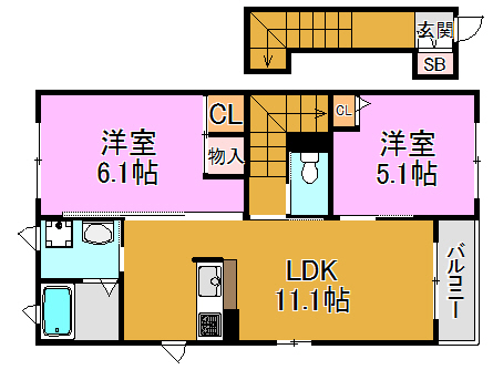 Luire・シャーメゾン 間取り図