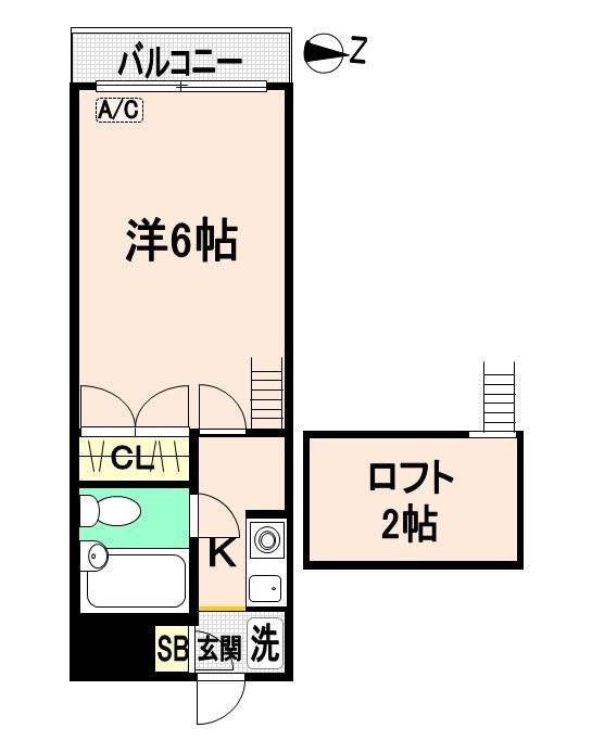 フラット東高円寺 間取り図