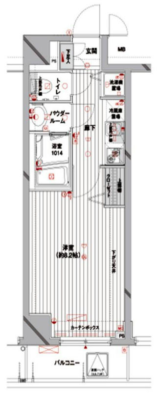 メインステージ蔵前 間取り