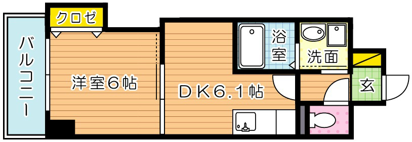THE SQUARE Suite Residence(ザ・スクエア・スイートレジデンス) 506号室 間取り