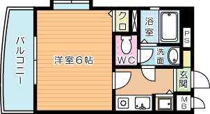 ロマネスク下到津 1003号室 間取り