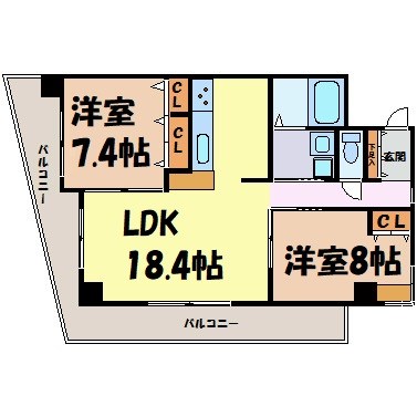 ベルドミール橘 間取り図